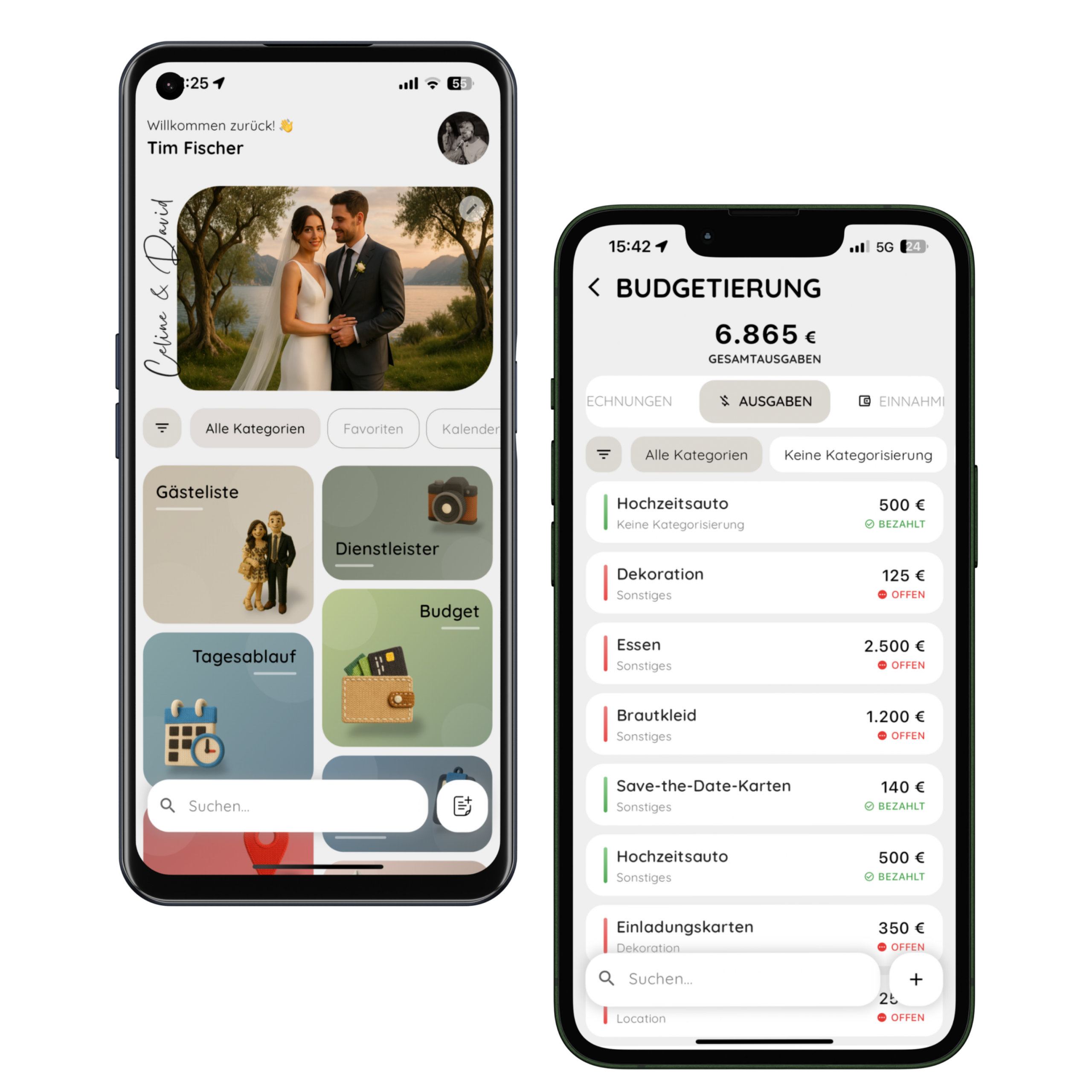 WeddingWise App Icon – Betriebssysteme